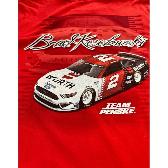 Men’s Brad Keselowski‎ Team Penski Tshirt Size 2XL NWT - Picture 1 of 8